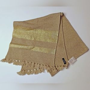 74" Oblong Scarf NWT Lands End wool and nylon